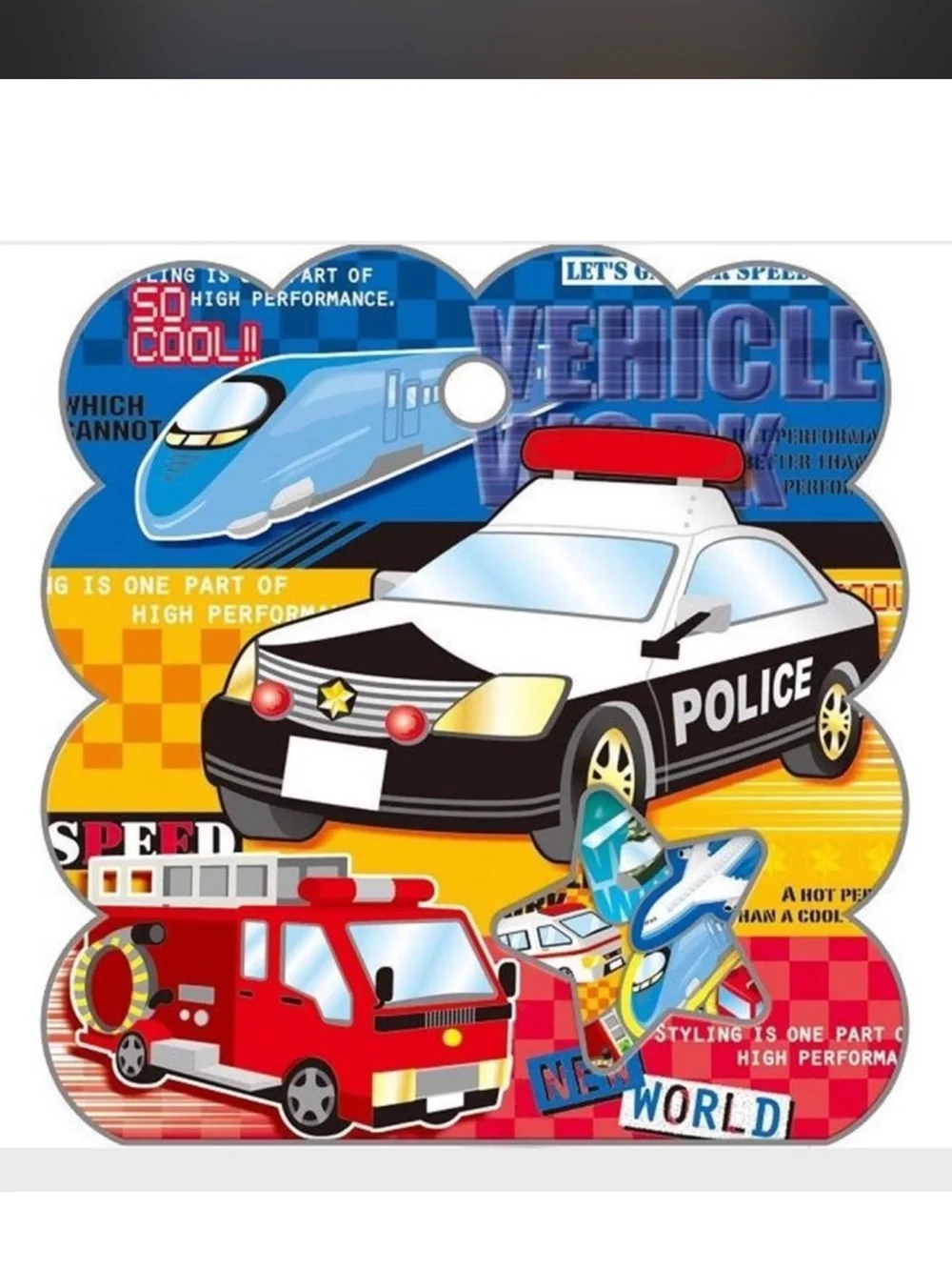 $1 Police Vehicle Sticker Pack $1 WITH ANY $10 ORDER OR MORE
